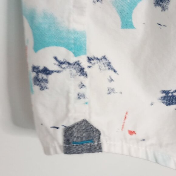 MBX Premium Goods Men's Button Front Hawaiian Beachy Summer Shirt - Picture 5 of 7